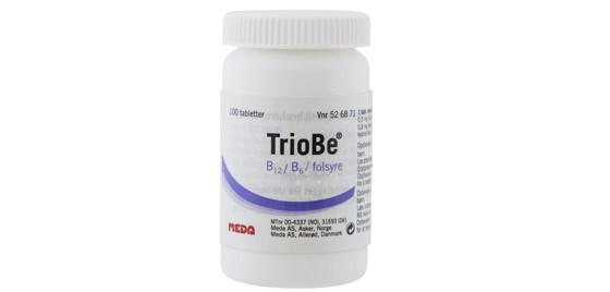 TrioBe reseptbelagt legemiddel B vitaminmangel